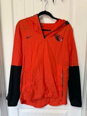 Nike Orange and Black Windbreaker Jacket